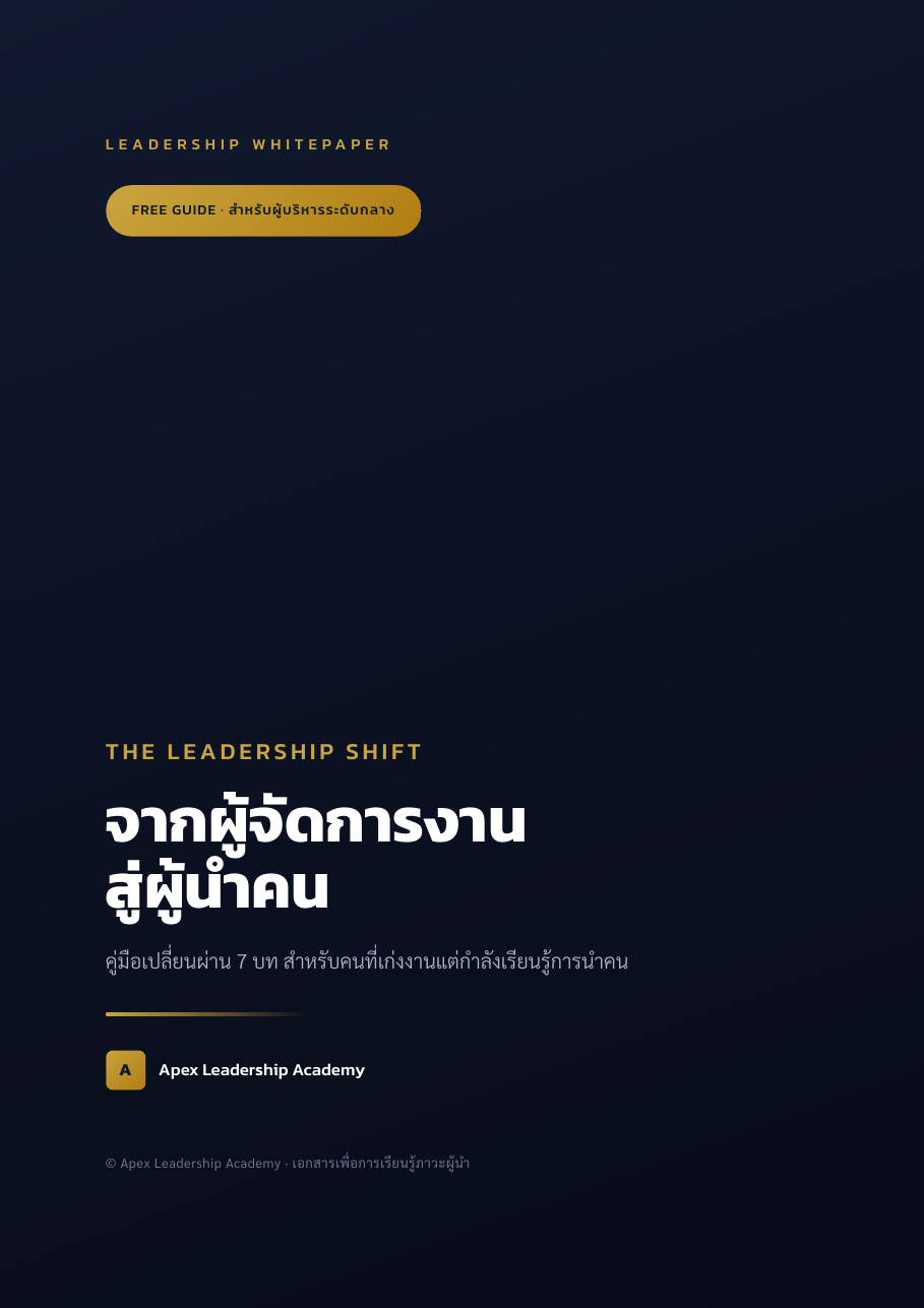 ปก Ebook THE LEADERSHIP SHIFT